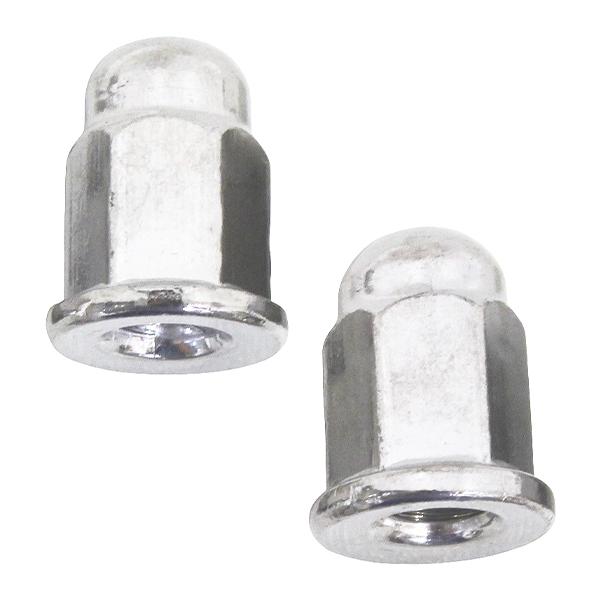 フランジ マフラーナット M6 ピッチ1.0 全長17mm 2個セット 新品