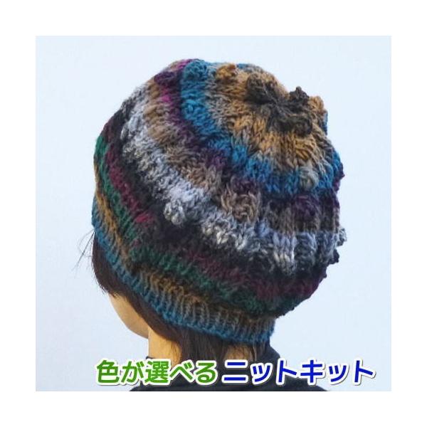 野呂英作 毛糸 ニット帽 野呂英作のくれよんで編むアラン模様の帽子