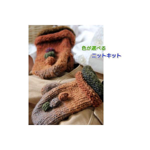 編みものキット 手袋 毛糸 野呂英作のくれよんで編む子供用ミトン セット