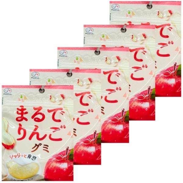 5個セット】まるでりんごグミ 不二家 1個53g×5個 まとめ買い