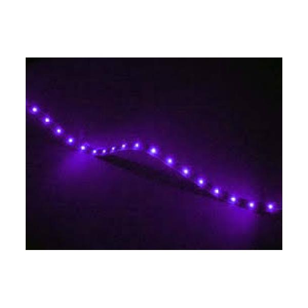 LAMPTRON FlexLight PRO - 15 LEDs - Purple（紫）ストリップライト PC LEDテープライト LEDモール 12V 4ピン柔軟性と防水性に富んだ水冷却システムファン用の15LED ライトカラー： Pur...