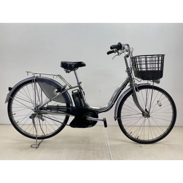 【電動アシスト自転車 中古】ブリヂストン アシスタ 色：シルバー 26インチ 8.9Ah バッテリー 充電器付※西濃運輸支店止め配送商品