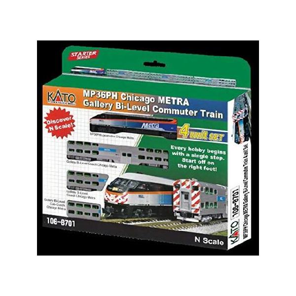 □【KATO/カトー】(106-8701)MP36PH Gallery Bi-Level 客車 Chicago