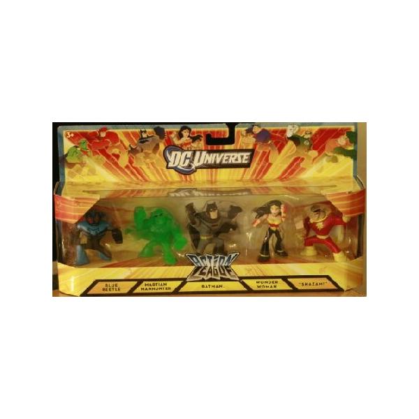 DC Universe Action League Exclusive Mini Figure 5Pack Boxed Set Batman, Wonder Woman, Shazam, Martian Manhunter Blue