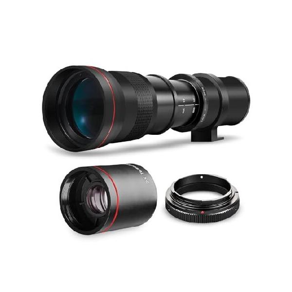 ハイパワー 420-1600mm f/8.3 HD 手動望遠レンズ Nikon D500、D600
