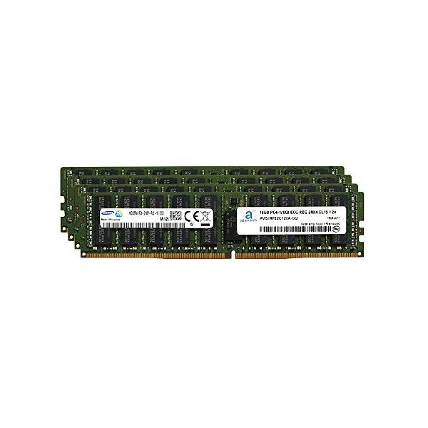Samsungチップ！DDR4メモリ 16GB(4GB×4枚)I-O DATA Samsung Original 64 gb ( 4 x 16gb )メモリアップグレードforサーバ