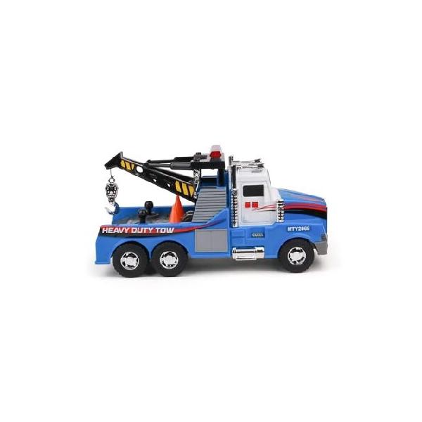 バンダイ レッカー 車 8 SERIES WRECK TRUCK 電池式　箱付き Mighty Fleet Motorized レッカー車 おもちゃ - 15インチ車両 ライト