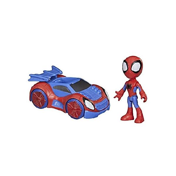 Hasbro Marvel F19405X2 Spidey and His Amazing Friends Marvel Action Figure and Web Speedster Vehicle, for Children from 3 Years, No