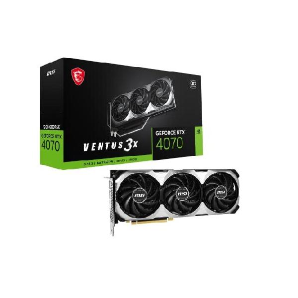 グラフィックボード・グラボ・ビデオカード MSI GEFORCE RTX 4070 VENTUS 2X MSI エムエスアイ グラフィックスボード GeForce RTX 4070 VENTUS 3X