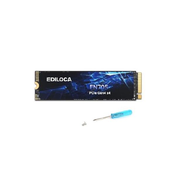 Ediloca EN705 SSD 2TB PCIe Gen4 NVMe M.2 2280 3D NAND TLC 最大