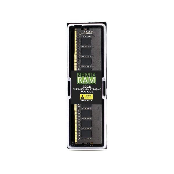 NEMIX RAM 32GB (1X32GB) DDR5 4800MHZ PC5-38400 2Rx8 ECC UDIMM