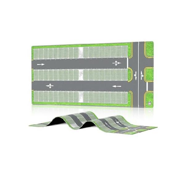 XXL 1/64 Scale Parking Lot Mouse Pad 90x40cm Non-Slip Rollable Desk Mat | Large Diorama Playmat for Hot Wheels, Matchbox, Mini GT, Tarmac, Inno64 and