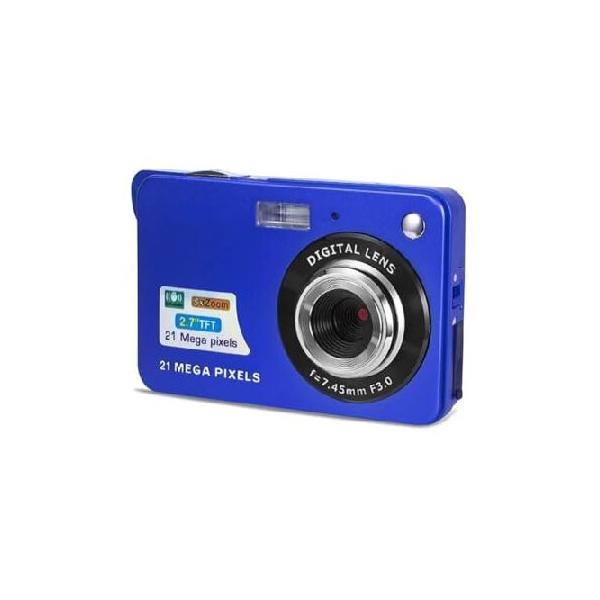 AMEIYUN 2.7 Inch LCD Screen Camera 21 Mega Pixels Rechargeable Digital Camera HD Digital Video Camera for Students, Children, The Adults (Blue)