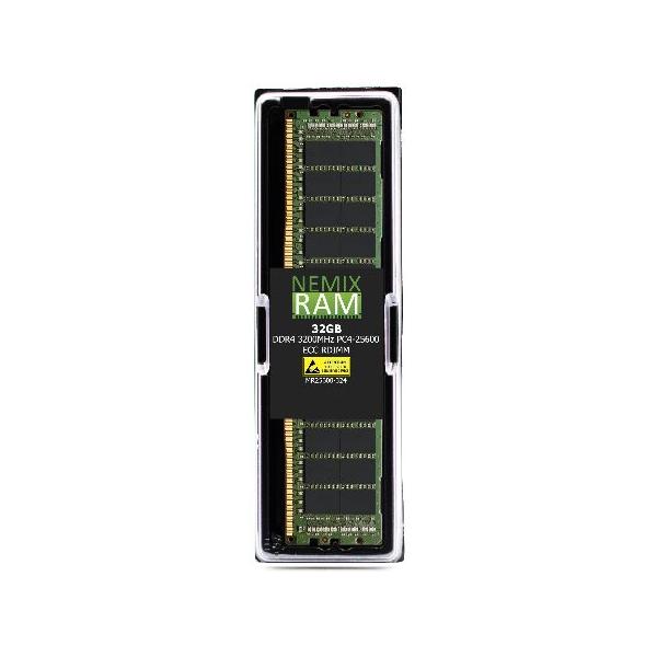 Micron 32GB DDR4 メモリ 4枚セット NEMIX RAM 32GB (1X32GB) DDR4 3200MHz PC4-25600 2Rx4 1.2V CL22 288
