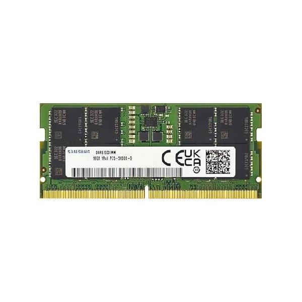 Samsung 16GB DDR5 5600MHz ノート用メモリ Samsung 16GB DDR5 5600MHz PC5-44800 CL46 SODIMM 1Rx8 Single Rank