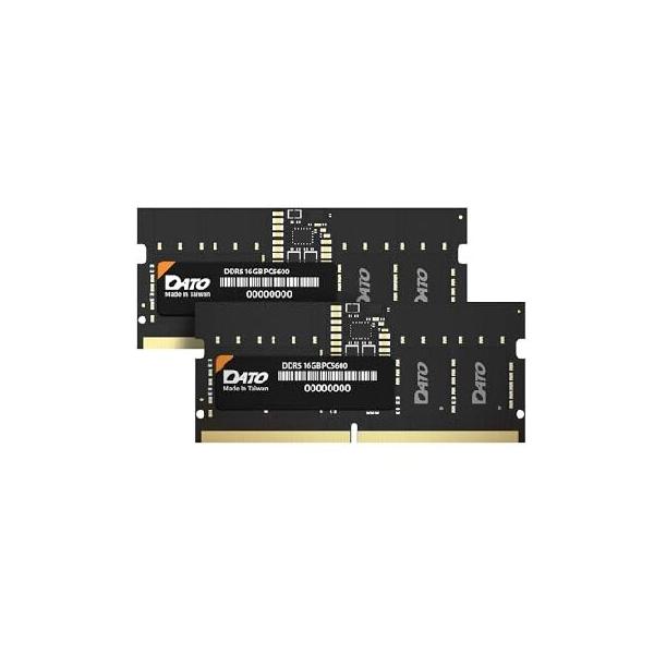 DDR5-5600 32GB(16GB×2) ノートPC用 SODIMM DATO DDR5 SODIMM 32GB 16GB×2 ノートパソコン用メモリモジュール