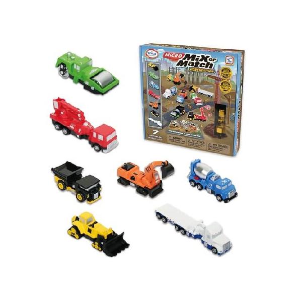 Popular Playthings Micro Mix or Match Construction Vehicles