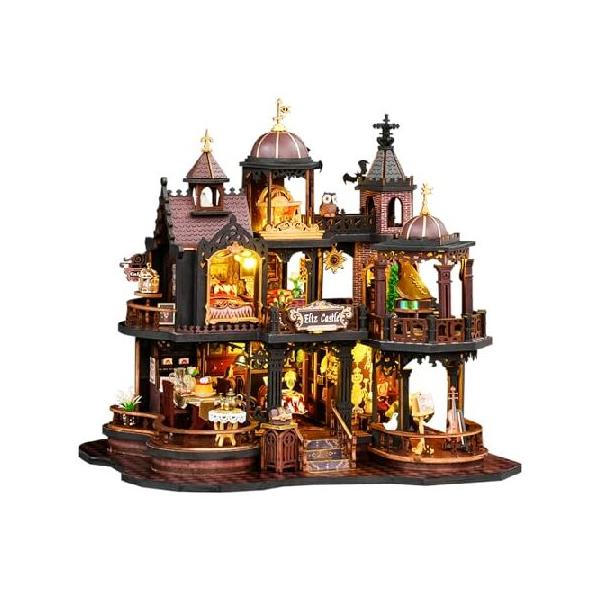 Spilay DIYドールハウスミニチュアハウスキット、DIYキットミニハウス