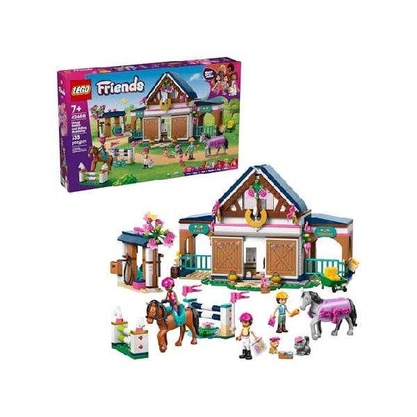LEGO Friends Horse Stable and Riding Academy Building Toy for Girls ＆ Boys - Pretend Play Set for Kids, Ages 7+ - W/3 Minidolls, Toy Animal Figures,