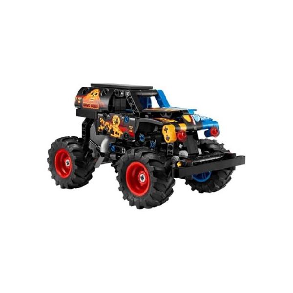 レゴ(LEGO) テクニック Monster Jam(TM) Grave Digger(TM) ファイヤー＆アイス プルバック おもちゃ 玩具 誕生日 プレゼント ブロック 男の子 女の子 子供 7歳 8