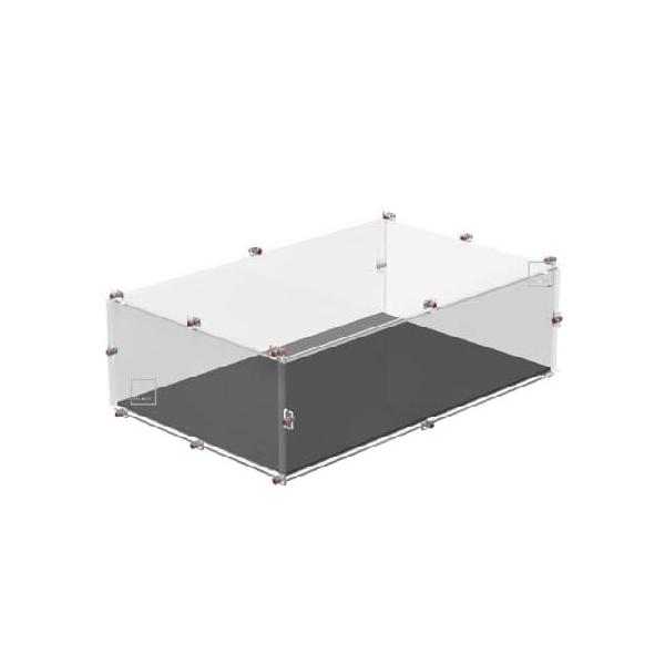 Display Case for LEGO(R) 10300 Back to the Future(TM) Time Machine(TM) (without hook) (Black base)