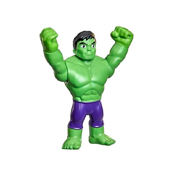 Marvel Spidey and his Amazing Friends Super Large 22.5 cm Hulk Action Figure, Avengers Superhero Toy for Preschoolers, Ages 3+