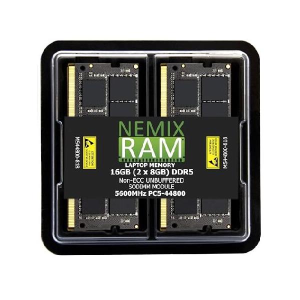 16GB 2X8GB DDR5 5600MHz PC5-44800 1Rx8 1.1V CL46 262ピン ノンECC