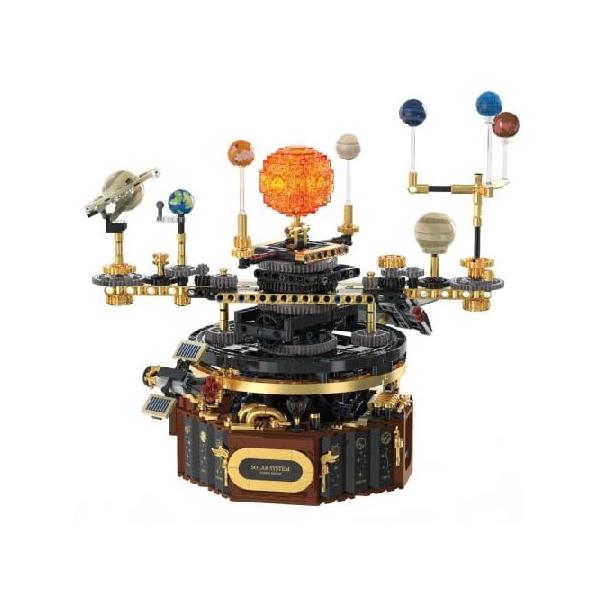 HPROMOT Technic Planet Motorized Solar System Orrery Building Set | Back to School Gift for Students |Building Toy | Boys ＆ Girls | Ages 8+ | Space D