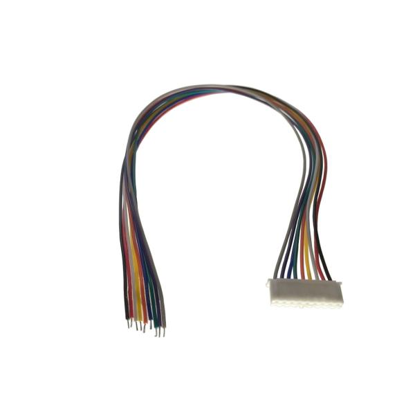 基盤配線用XH2.54コネクタ付きケーブルオス9ピン・タイプケーブル長さ：30cm、ケーブル太さ：1.3mm電子機器の基盤上の配線用として一般的に使用されているコネクタです。既存ケーブルの延長用や、断線ケーブルの修理交換用にお使い頂けます。...