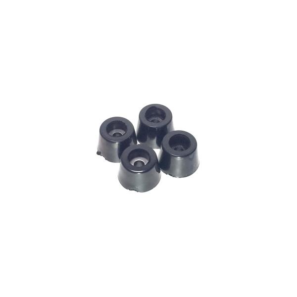 オーディオ/AV機器用ゴム足（4個セット）サイズ：上部径13.5mm 底部径11mm 高さ9mmネジ穴部に金属ワッシャー付き（ワッシャー径3mm）光沢があり耐久性のあるゴム素材商品はゴム足4個のみとなります。他に付属品等は付属致しません。＜...
