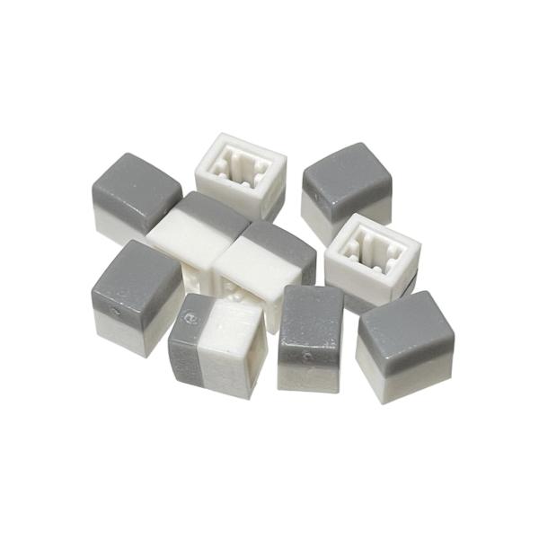 ミキサー プッシュスイッチ用ボタン10個セットカラー：グレーサイズ：横7mm 縦5.5mm 高さ7mmミキサーの修理交換用＜この商品の配送について＞この商品は郵送メール便での御発送となります。郵送での御発送の為、状況によって到着まで3〜4日...