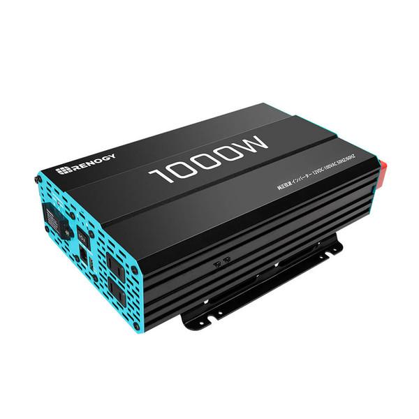 Renogy 正弦波インバーター1000W 12V 50/60HZ切替可能 100V 最大2000W 