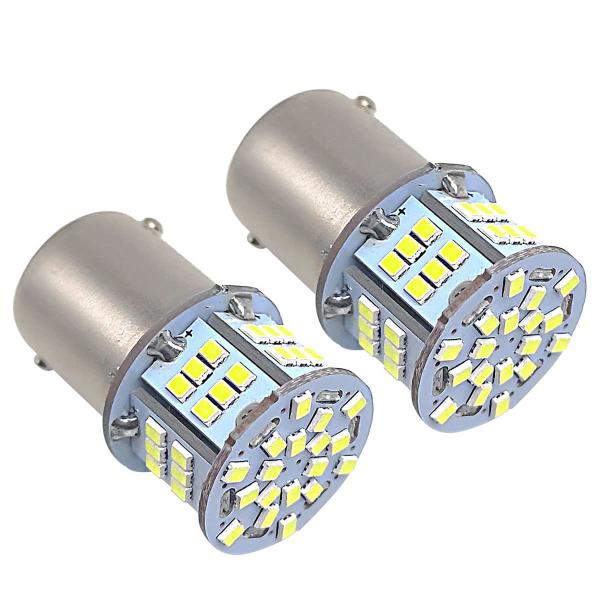 S25 LED シングル ピン角180度 P21W 1156 G18 BA15S 24V 12V ウインカー ポジション LED ライト 2個セット