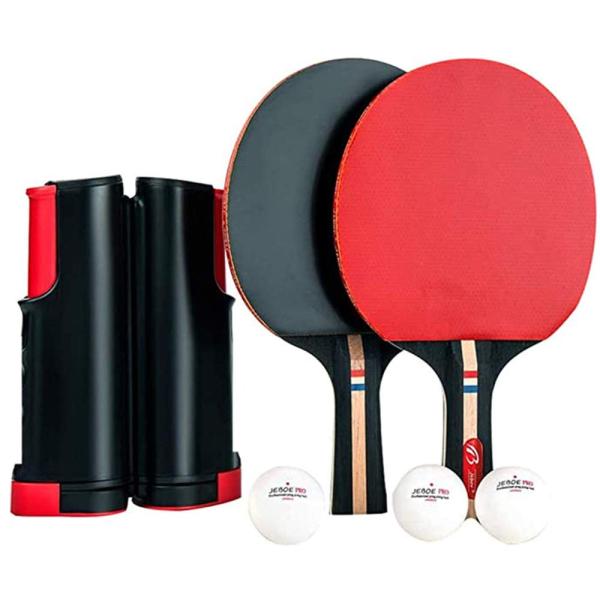 他サイト： 卓球ネット セット 卓球 ラケット 卓球台  ラケット×2本 伸縮ネット ボール×3個  ハンドバッグ き アウトドア レジャー 職場での商品画像