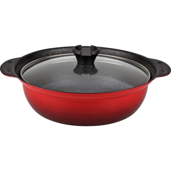 和平フレイズ 土鍋より軽くて丈夫 マーブルコート 焼付塗装 卓上鍋