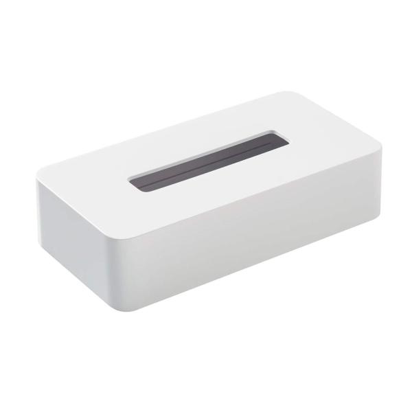 他サイト： オーエ Ohe  ABS樹脂 ティッシュケース 長方形 白 約縦24.5×横13×高さ7cm スマートホーム II ペーパーホルダー ティッシュボッの商品画像