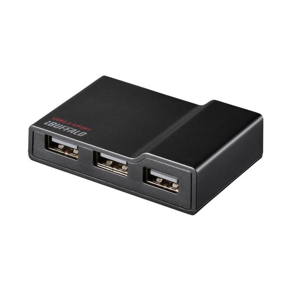 他サイト： バッファロー BUFFALO PC/TV対応 4ポートセルフパワーハブ ブラック BSH4A11BKの商品画像