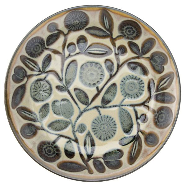 マルサン近藤 カレー パスタ 花とオリーブ 民芸 北欧 ヴィンテージ 両面デザイン おうち カフェ 食器 皿 クラシコ 日本製 21802