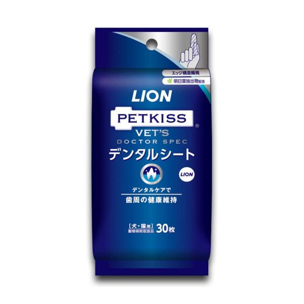 他サイト： ライオン  LION  ライオン ベッツドクタースペック デンタルシート 犬猫用 30枚の商品画像