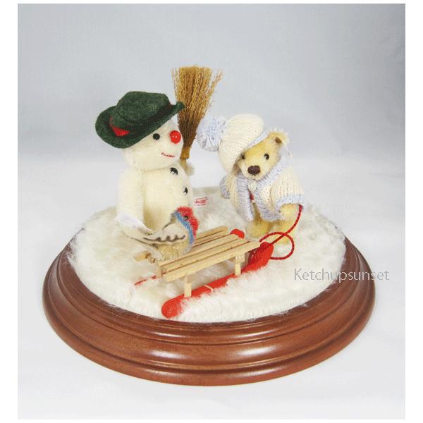 SALE!!テディベア　シュタイフ　テディベア　ウィンター　ジオラマ Steiff Teddybear WinterDiorama