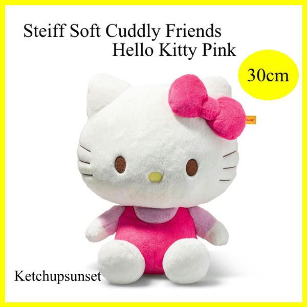 【入荷しました】シュタイフ  ハローキティ ソフトカドリーフレンズ　Steiff Hello Kitty 30 cm 　サンリオ　キティのぬいぐるみ