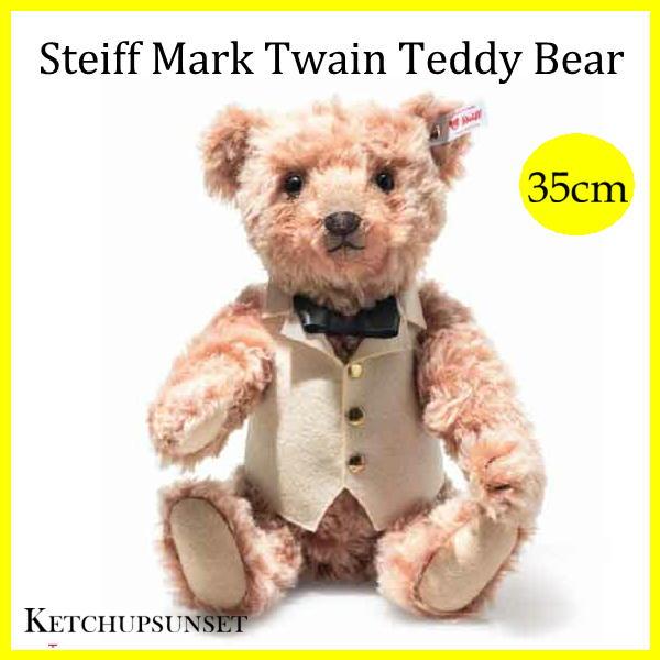 【お取り寄せ】シュタイフ テディベア Steiff Mark Twain Teddy Bear 35 cm 2026年 世界限定 マーク・トウェイン テディベア