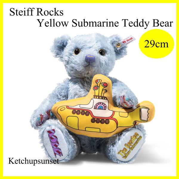 【お取り寄せ】シュタイフ テディベア Steiff Rocks Yellow Submarine Teddy Bear 2026年 世界限定 ロックス イエローサブマリン テディベア