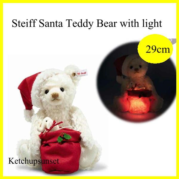 Steiff シュタイフ Santa Teddy Bear with light 2025年世界限定
