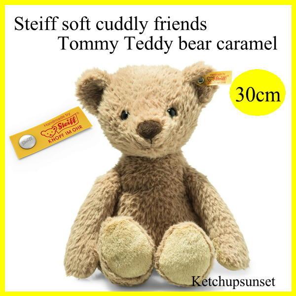 シュタイフ テディベア　ソフトカドリーフレンズ トミーテディベア キャラメル Steiff soft cuddly friends Thommy  Teddy bear caramel ぬいぐるみ