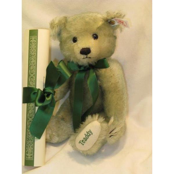 Steiff シュタイフ/Steiff☆1998年台湾限定☆「Teaddy 緑茶ベア Steiff シュタイフ/Steiff☆1998年台湾限定☆「Teaddy 緑茶ベア