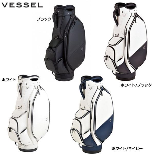 【美品】VESSEL ベゼル LUX CART JP キャディバッグ 白 9型 VESSEL（スポーツ） VESSEL ベゼル LUX CART JP キャディバッグ