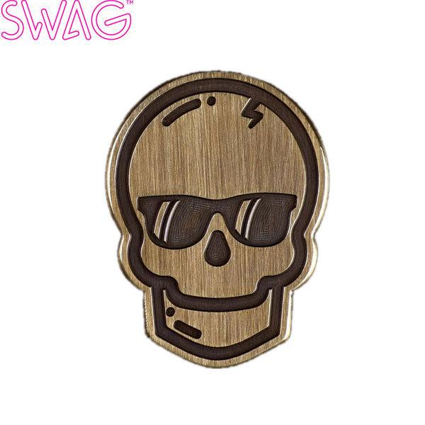 SWAG GOLF スカルブラックアウト ボールマーカー黄色 新品 SWAG GOLF スワッグゴルフ ウェザード スカルマーカー メール便対応可
