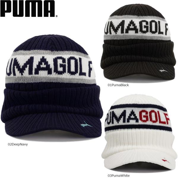 PUMA 028061 メンズ ゴルフ ベーシックロゴ つば付きニット キャップ プーマ