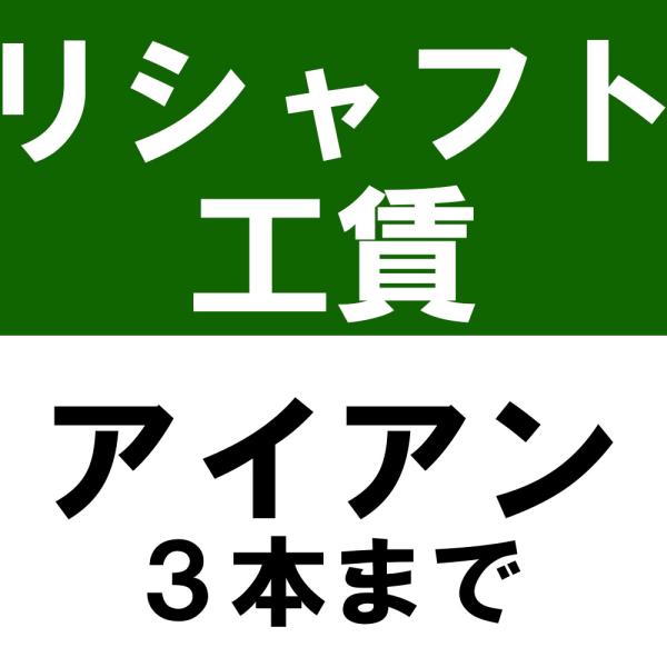 リシャフト工賃 アイアンタイプ ノーマルボア（4本未満）※本数分ご購入ください 爆買